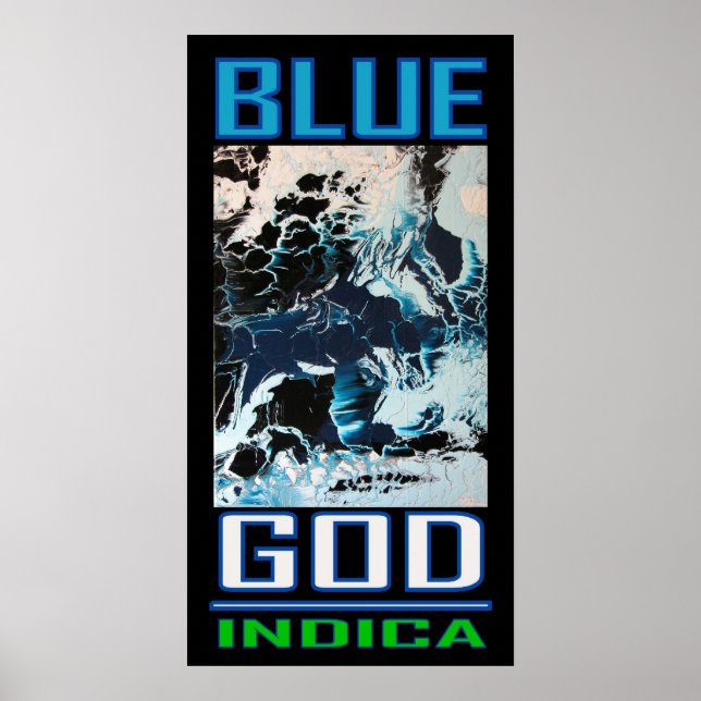 BLUE GOD INDICA POSTER (Front)