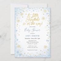 Blue Gold A little snowflake is on the way