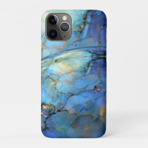 blue gold abstract scifi orb earth  Case-Mate iPhone case