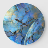 blue gold abstract scifi orb earth