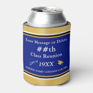Blue, Gold and White, Class Reunion Gift Ideas,  Can Cooler