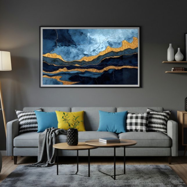Blue Gold Canvas Print (Creator Uploaded)