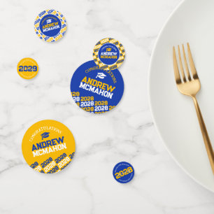 Blue & Gold Class of ANY YEAR Personalised Party Confetti