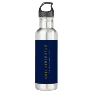 Blue Gold Colours Professional Classical Plain 710 Ml Water Bottle