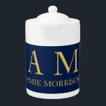 Blue Gold Colours Professional Initial Letters Nam<br><div class="desc">Represent yourself with this modern,  elegant design. This template can be customised to meet all professional occupations.</div>