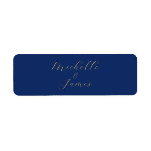 Blue & Gold Colours Professional Trendy Modern Nam