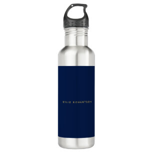 Blue Gold Colours Professional Trendy Modern Plain 710 Ml Water Bottle