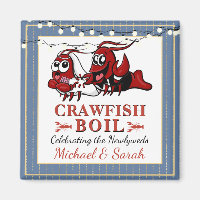 Blue Gold Crawfish Boil Newlywed or Engagement