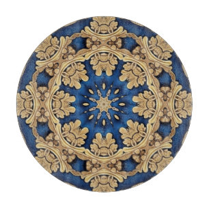 Blue Gold Decorative Cutting Board