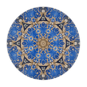 Blue Gold Decorative Cutting Board