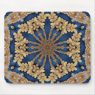 Blue Gold Decorative Mousepad