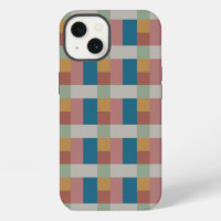 Blue Gold Grey Green Terracotta Colour Block