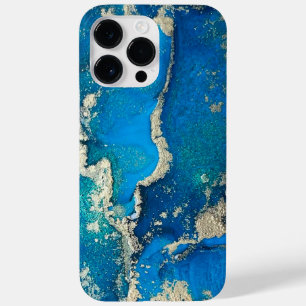 Blue Gold iPhone 14 Pro Max Case