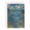 Blue Gold Lights Birthday Party Invitation Adult