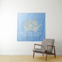 Blue Gold Lotus Yoga Meditation Instructor Quotes