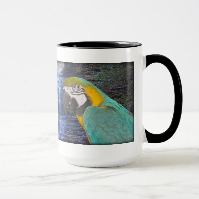 Blue & Gold Macaw - Beautiful Coffee Mug (Right)