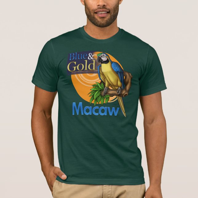 Blue & Gold Macaw T-Shirt (Front)