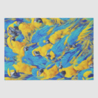 Blue & Gold Macaws Pattern