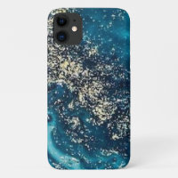blue gold marble Case-Mate Barely There Apple