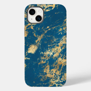 Blue Gold Marble Case-Mate iPhone 14 Plus Case