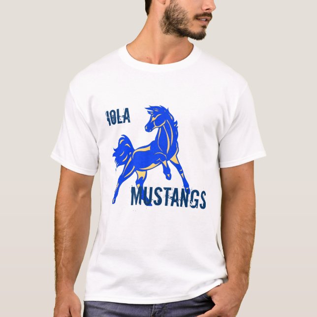 Blue-Gold Mustang Shirt (Front)