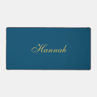 Blue Gold Professional Trendy Minimalist Name