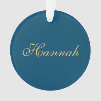 Blue Gold Professional Trendy Minimalist Name