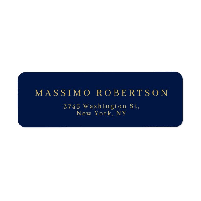 Blue Gold Professional Trendy Own Name (Front)