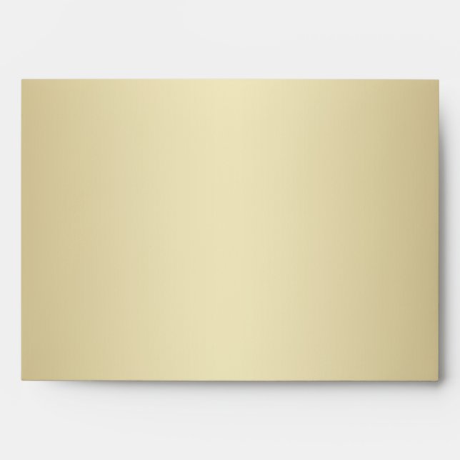 Blue, Gold Snowflakes Envelope for 5"x7" Sizes (Front)