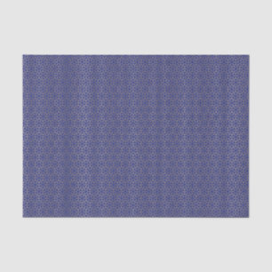 Blue & Gold Star Arabesque Pattern Tissue Paper
