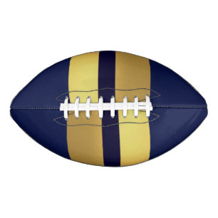 Blue Gold Stiped 2 Panel Design Football