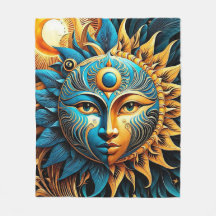 Blue & Gold Sun
