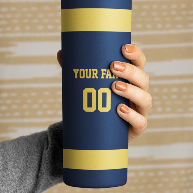 Blue Gold Team Thermal Tumbler (Creator Uploaded)