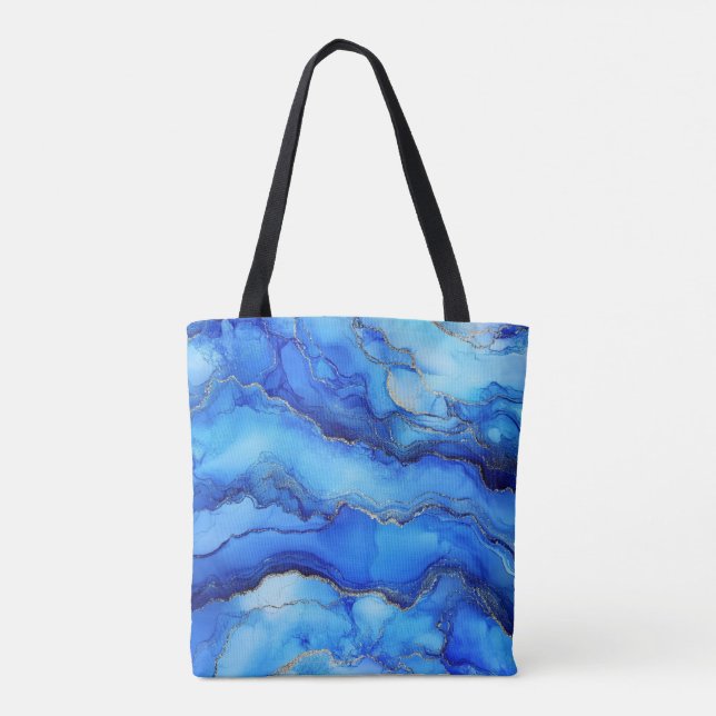 Blue Gold Tote Bag (Back)