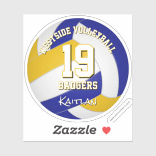 blue gold volleyball club colours athlete name