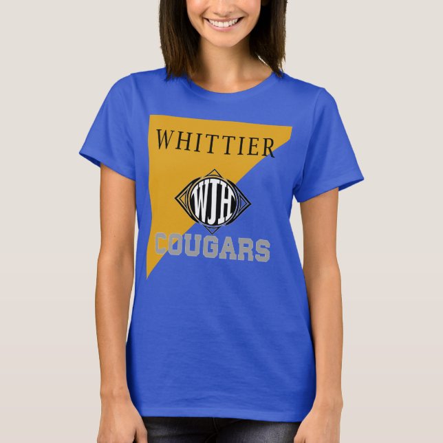 Blue & Gold Whittier Jr High T-shirt (Front)