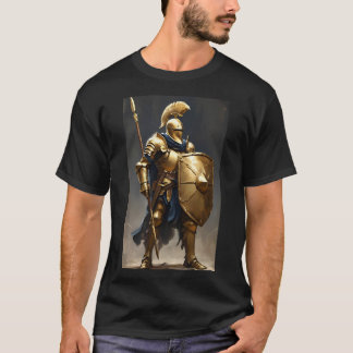 Blue Golden knight(Spear) T-Shirt