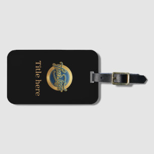 blue golden your logo business title website edita luggage tag