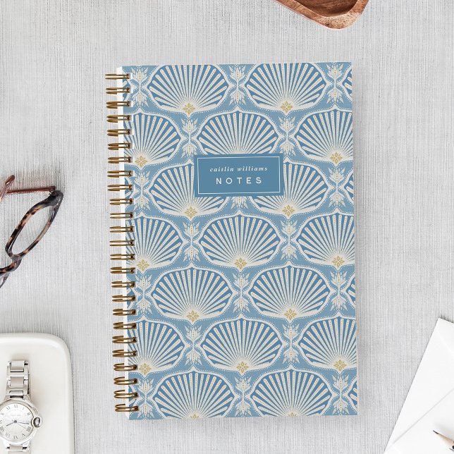 Blue  & Goldenrod | Deco Fans Personalised Notebook (Creator Uploaded)