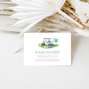 Blue Golf Books for Baby Enclosure Card