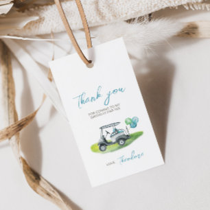 Blue Golf Putt Putt Party Gift Tag