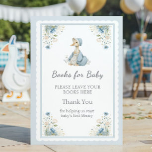 Blue Goose First Library Books for Baby Shower Poster