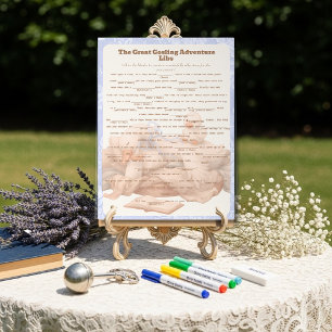 Blue Goose Libs Baby Shower Group game Acrylic  Acrylic Sign