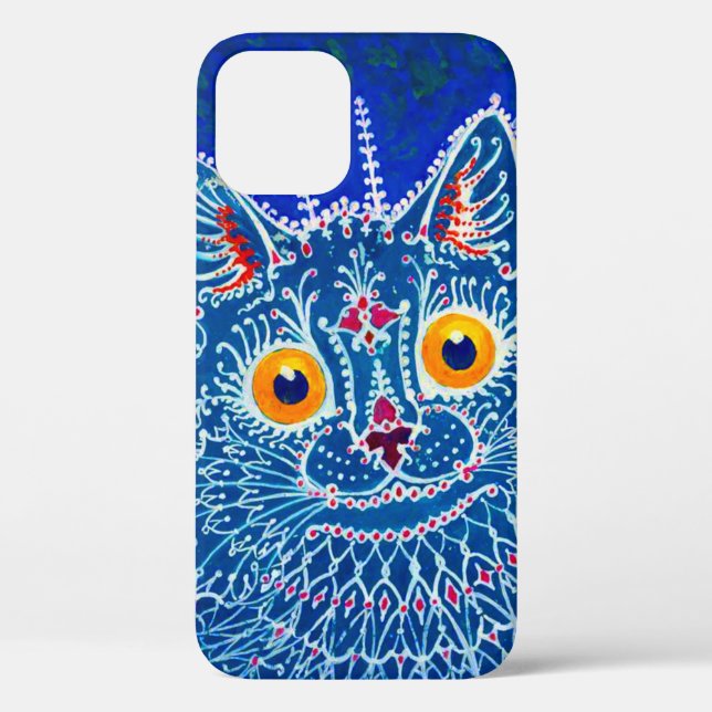 Blue Gothic Cat Case-Mate iPhone Case (Back)