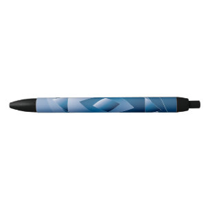 blue gradient 1 black ink pen
