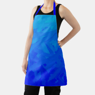 Blue Gradient Abstract Apron