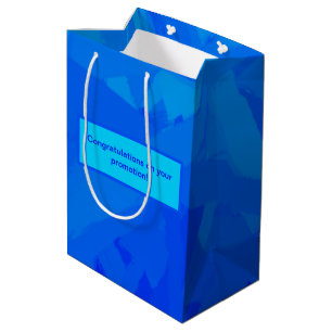 Blue Gradient Abstract Medium Gift Bag