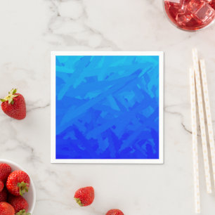 Blue Gradient Abstract Napkin