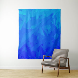 Blue Gradient Abstract Tapestry