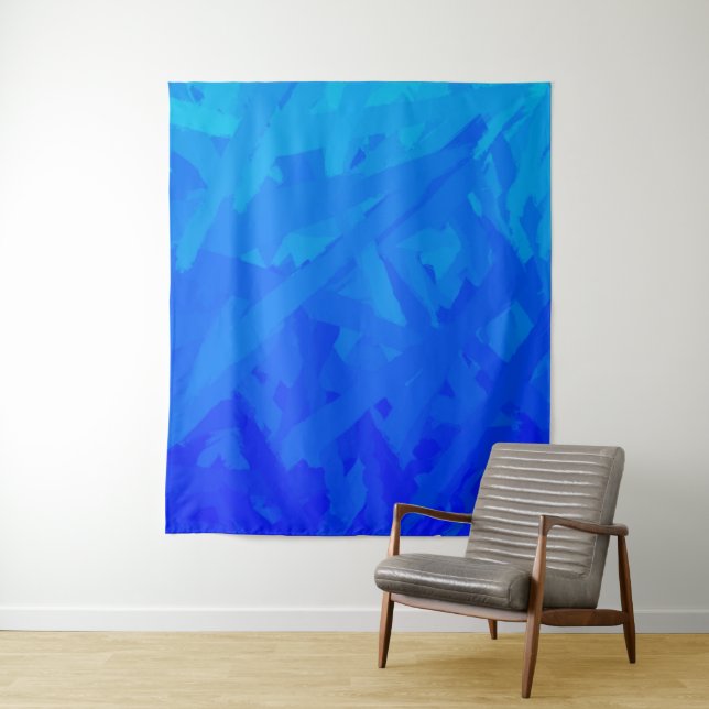 Blue Gradient Abstract  Tapestry (In Situ)